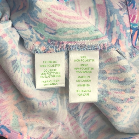 NWT Lilly Pulitzer Donna Romper Happy as a Clam - Picture 5 of 6